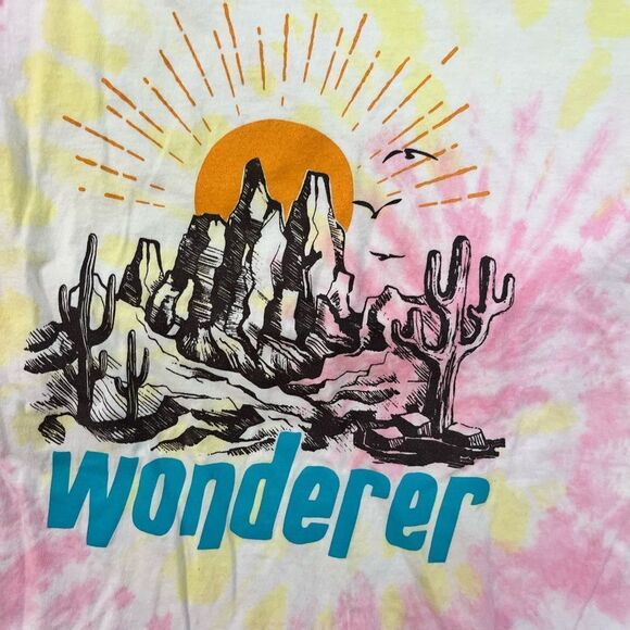 Zutter Pink & Yellow Tie Dye Graphic Tee - Picture 3 of 9